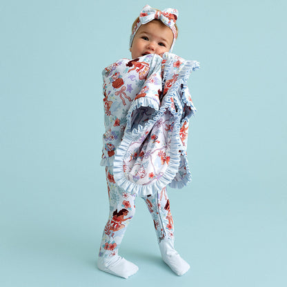 Disney Moana & Pua & Posh Moana Ruffled Luxette Patoo® Blanket