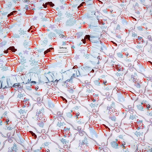 Disney Moana & Pua & Posh Moana Ruffled Luxette Patoo® Blanket