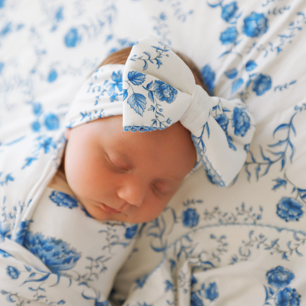 Hattie Picot Swaddle Headband Set