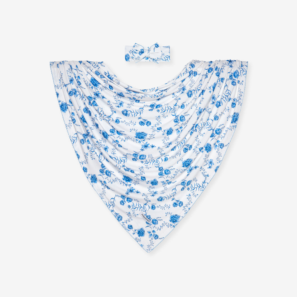 Hattie Picot Swaddle Headband Set
