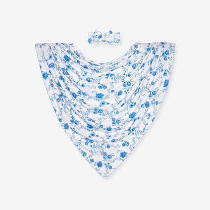 Hattie Picot Swaddle Headband Set