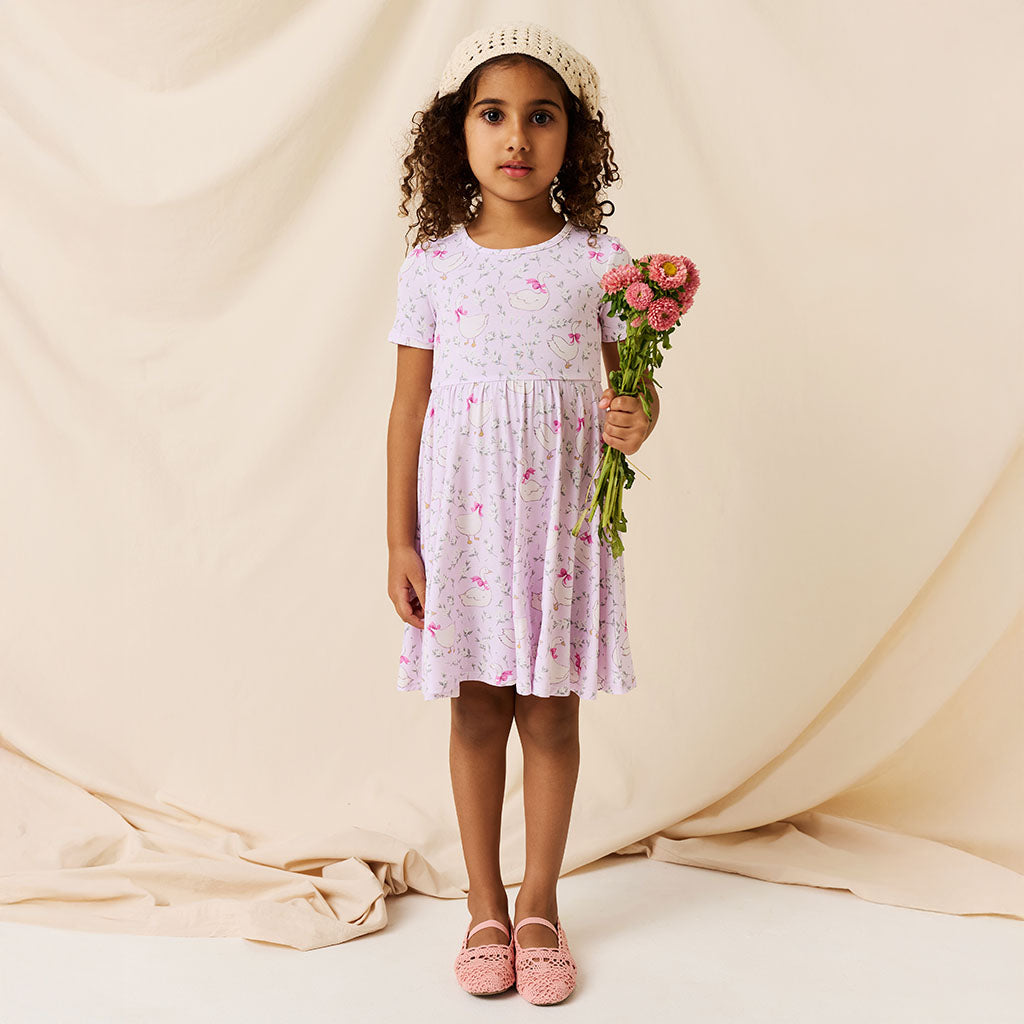 Goose Blossoms Twirl Dress