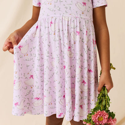 Goose Blossoms Twirl Dress