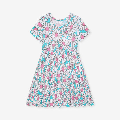 Retro Daisy Twirl Dress