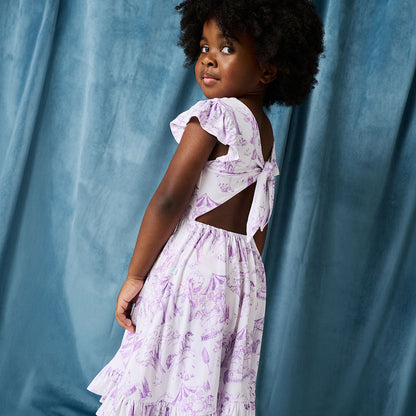 Babette Tie Back Ruffled Twirl Dress