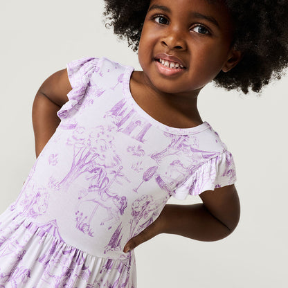 Babette Tie Back Ruffled Twirl Dress