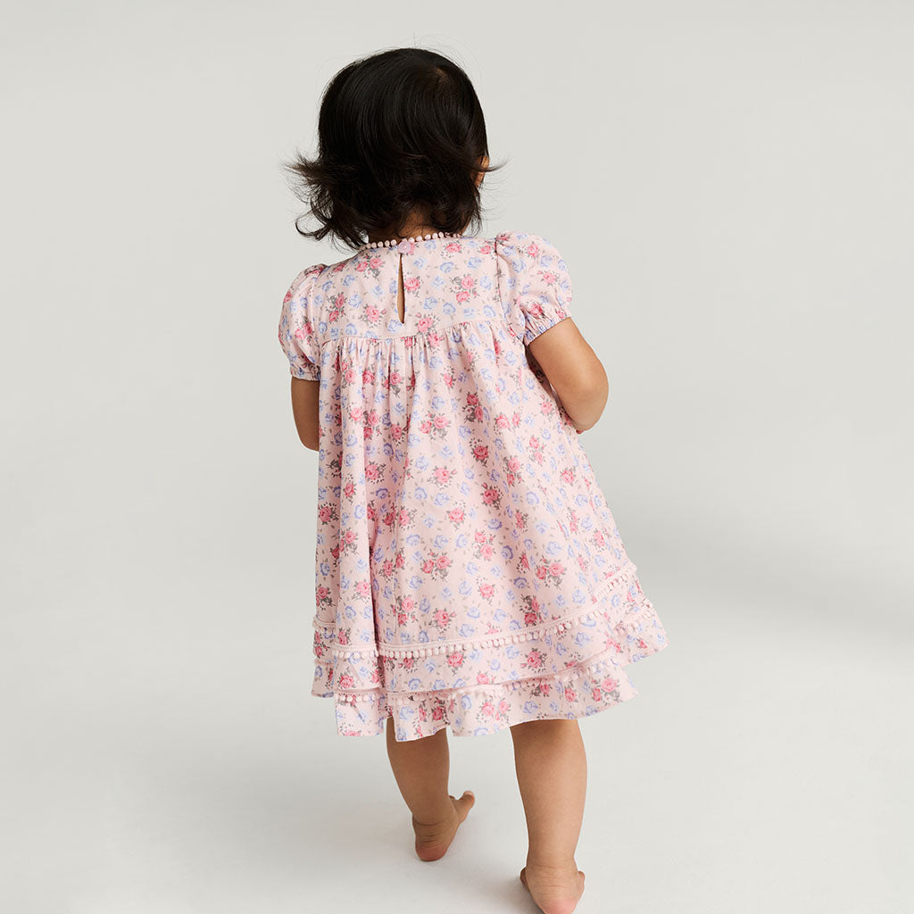Laney Bamboo Challis Babydoll Dress