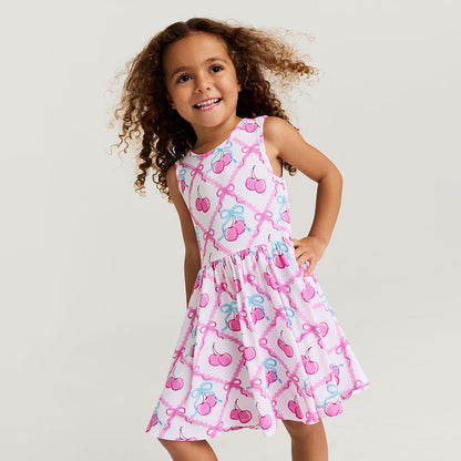 Amarena Bow Back Twirl Dress