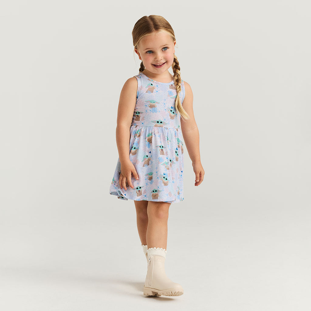 Star Wars™ Grogu Garden Bow Back Twirl Dress