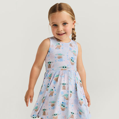 Star Wars™ Grogu Garden Bow Back Twirl Dress