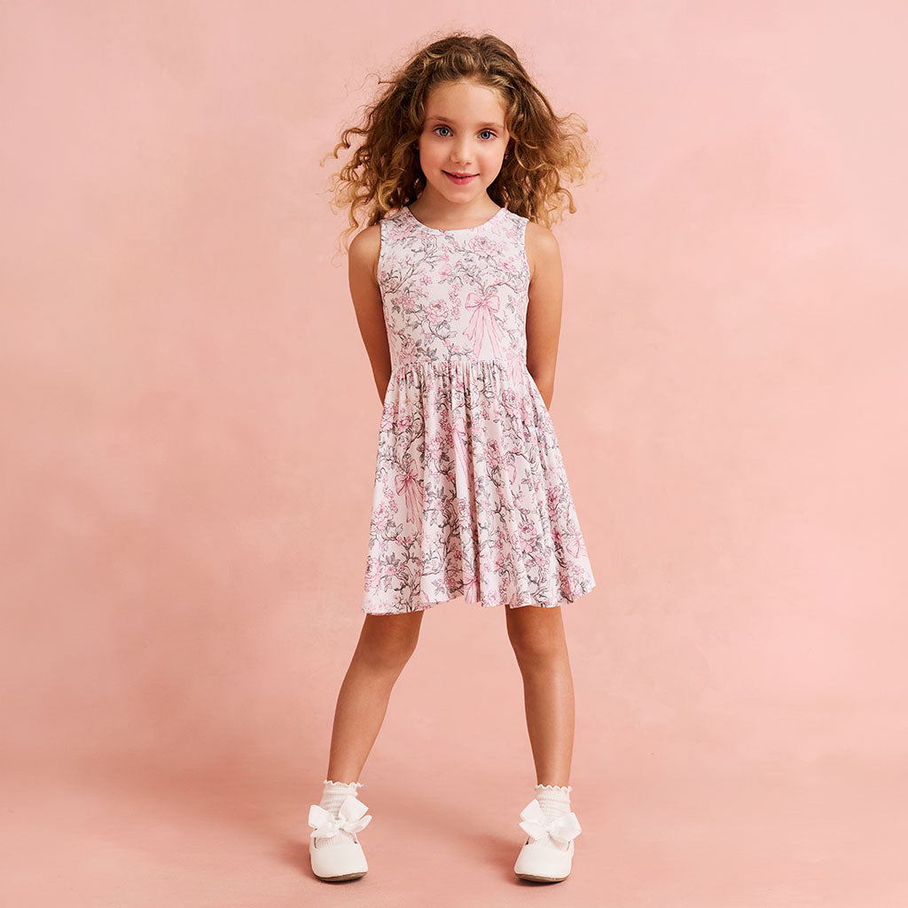 Irene Bow Back Twirl Dress