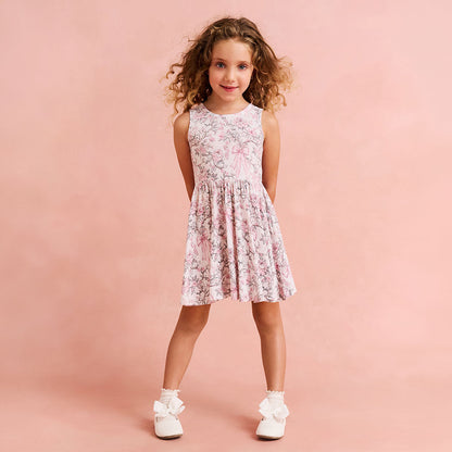 Irene Bow Back Twirl Dress