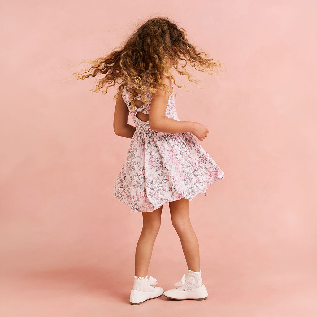 Irene Bow Back Twirl Dress