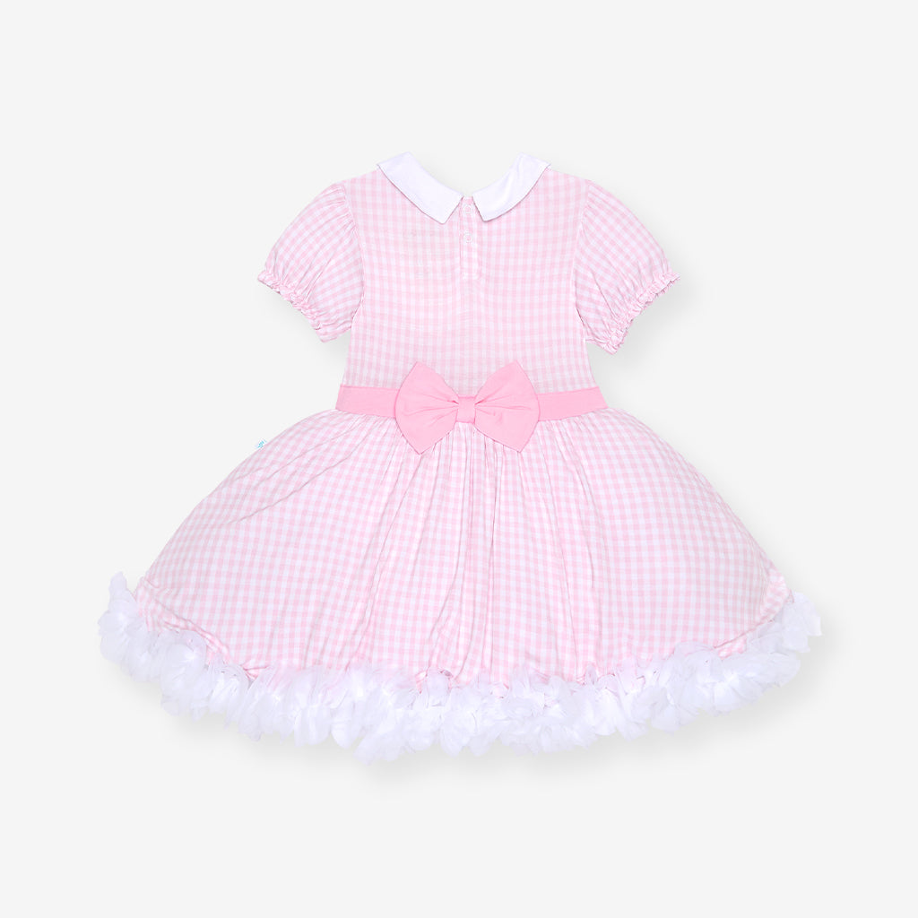 Garden Gingham Pink Petticoat Dress