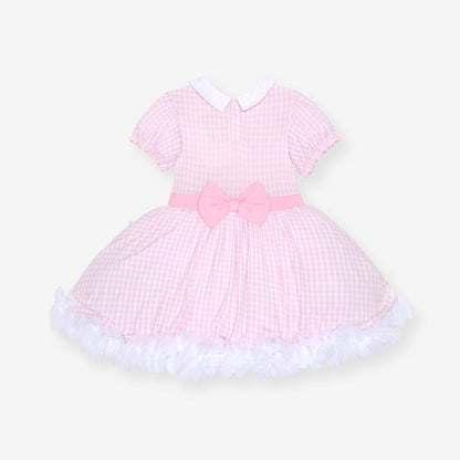Garden Gingham Pink Petticoat Dress
