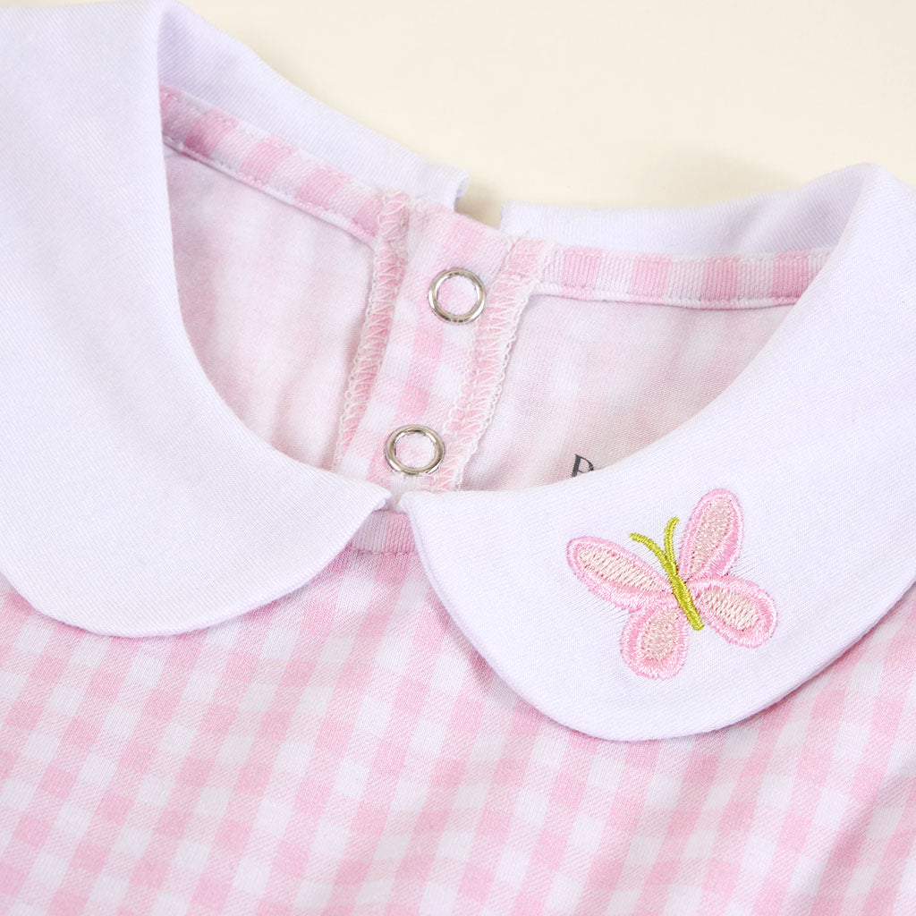 Garden Gingham Pink Petticoat Dress