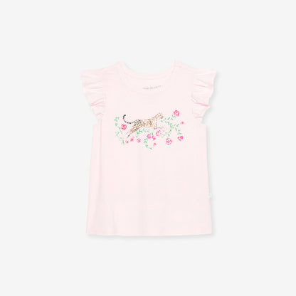 Lyra Jumping Ruffled Graphic Tee