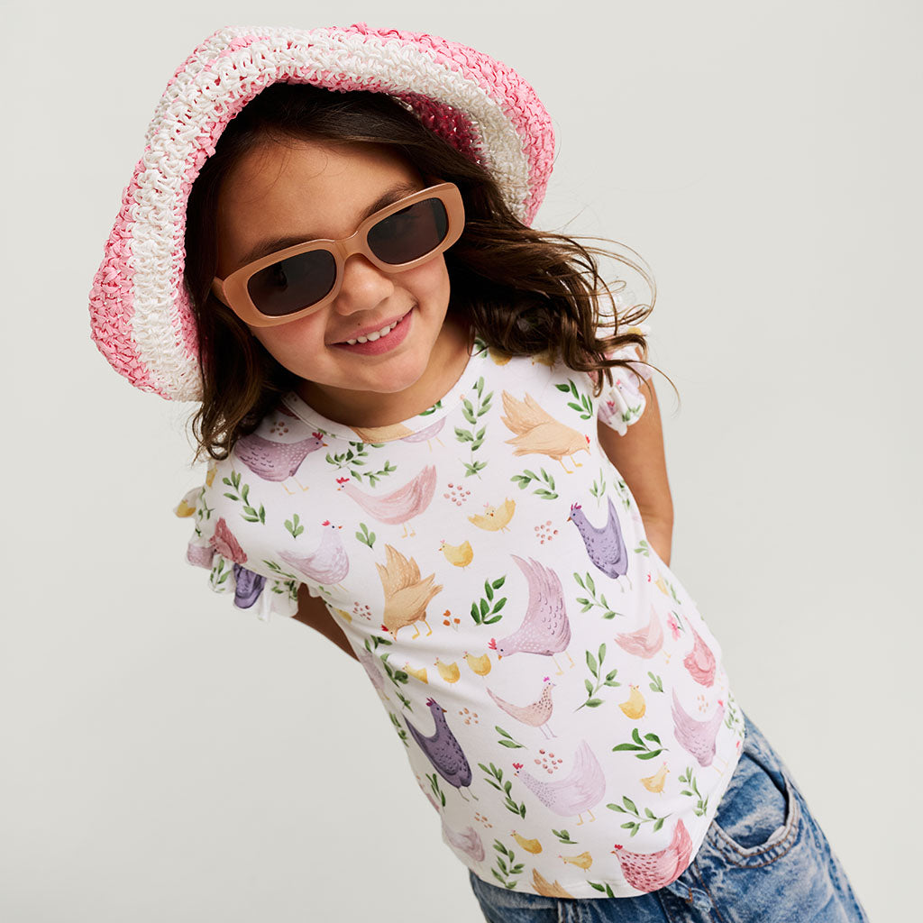 Jo Ruffled Boxy Tee