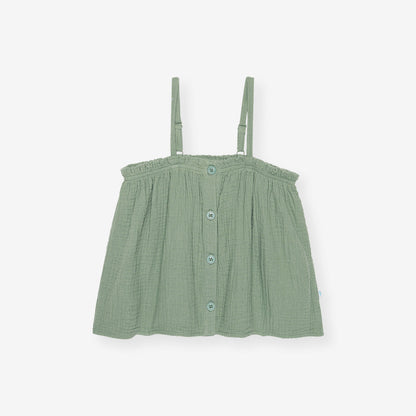 Soft Jade Cotton Crinkle Cami