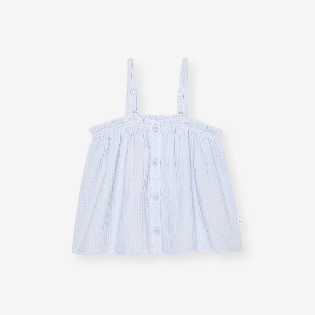 Halogen Blue Cotton Crinkle Cami