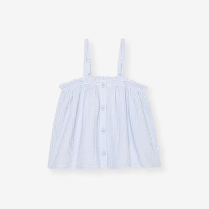 Halogen Blue Cotton Crinkle Cami