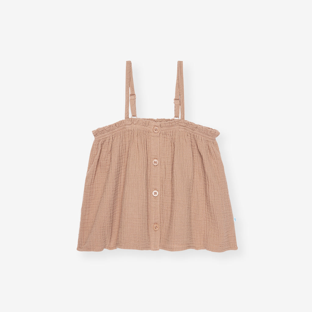Macchiato Cotton Crinkle Cami