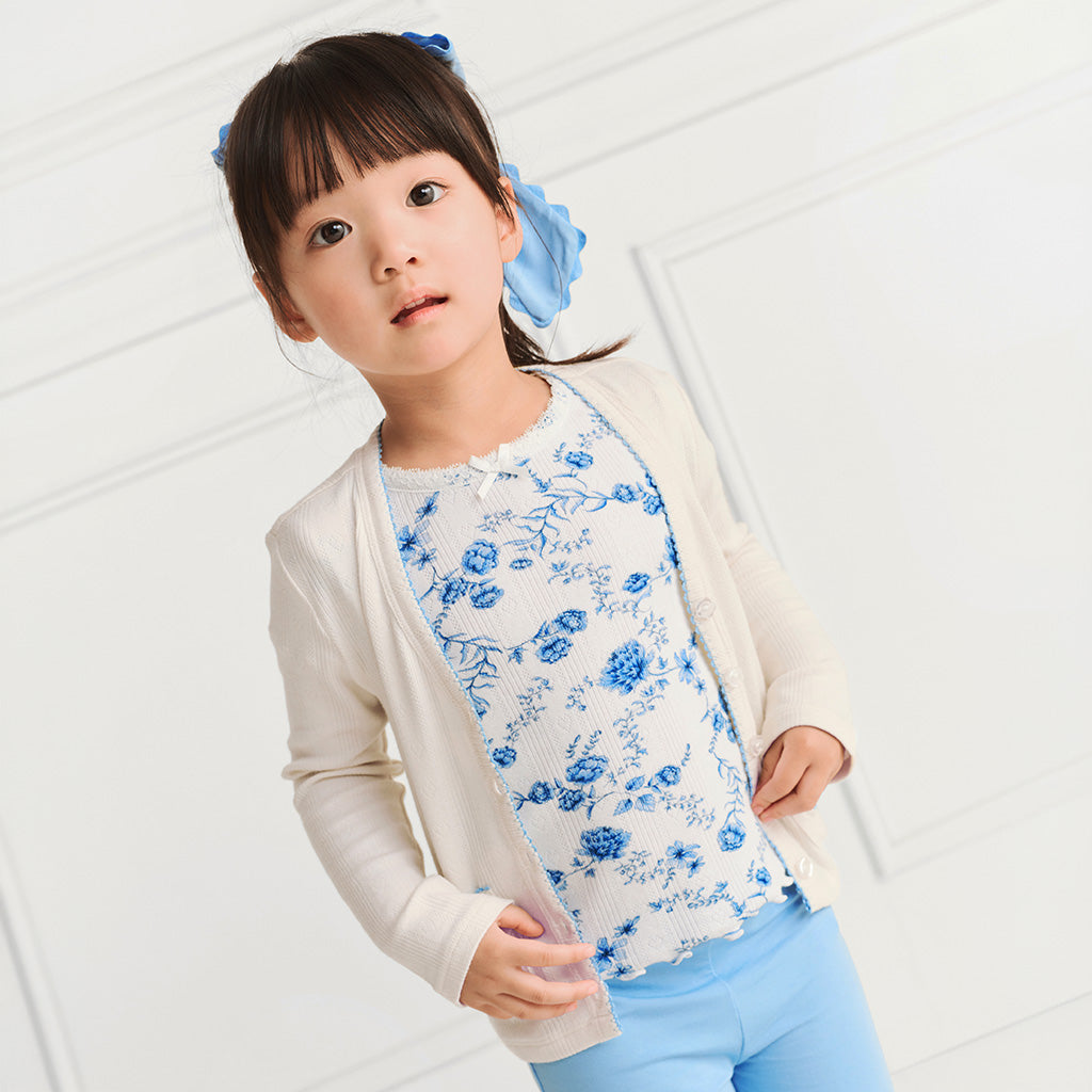 Hattie Pointelle Lettuce Edge Shirt