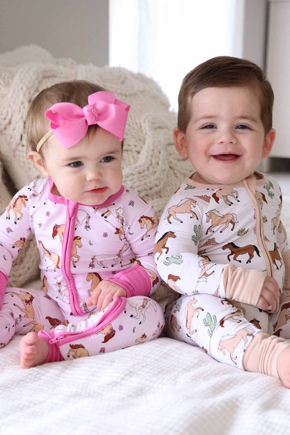 Convertible Zip Romper | Pony Club Neutral