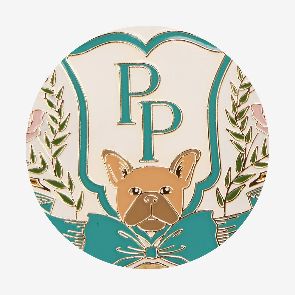 Posh Crest Frenchie Keychain