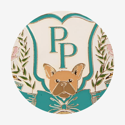 Posh Crest Frenchie Keychain