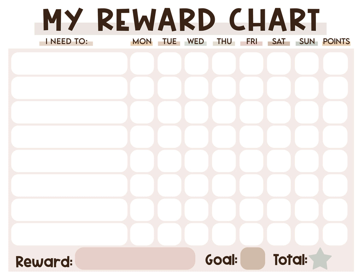Chore Reward Chart - Free Digital Download
