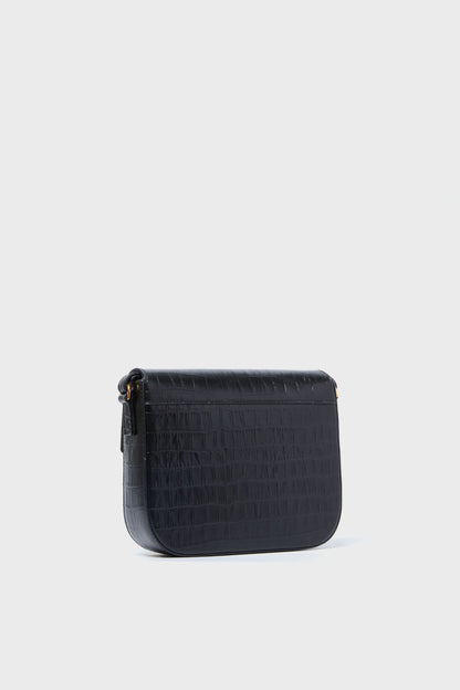 Black Croc Small Vancouver Bag