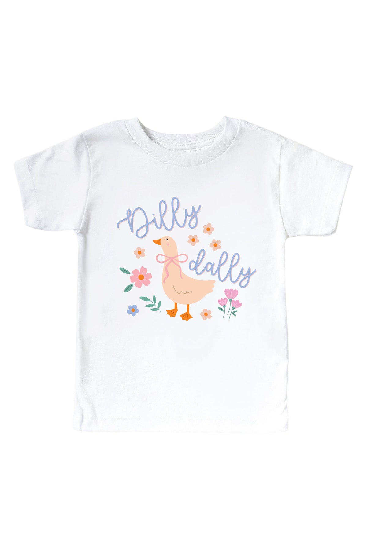 Dilly Dally Graphic Bodysuit & Kids Tee | White