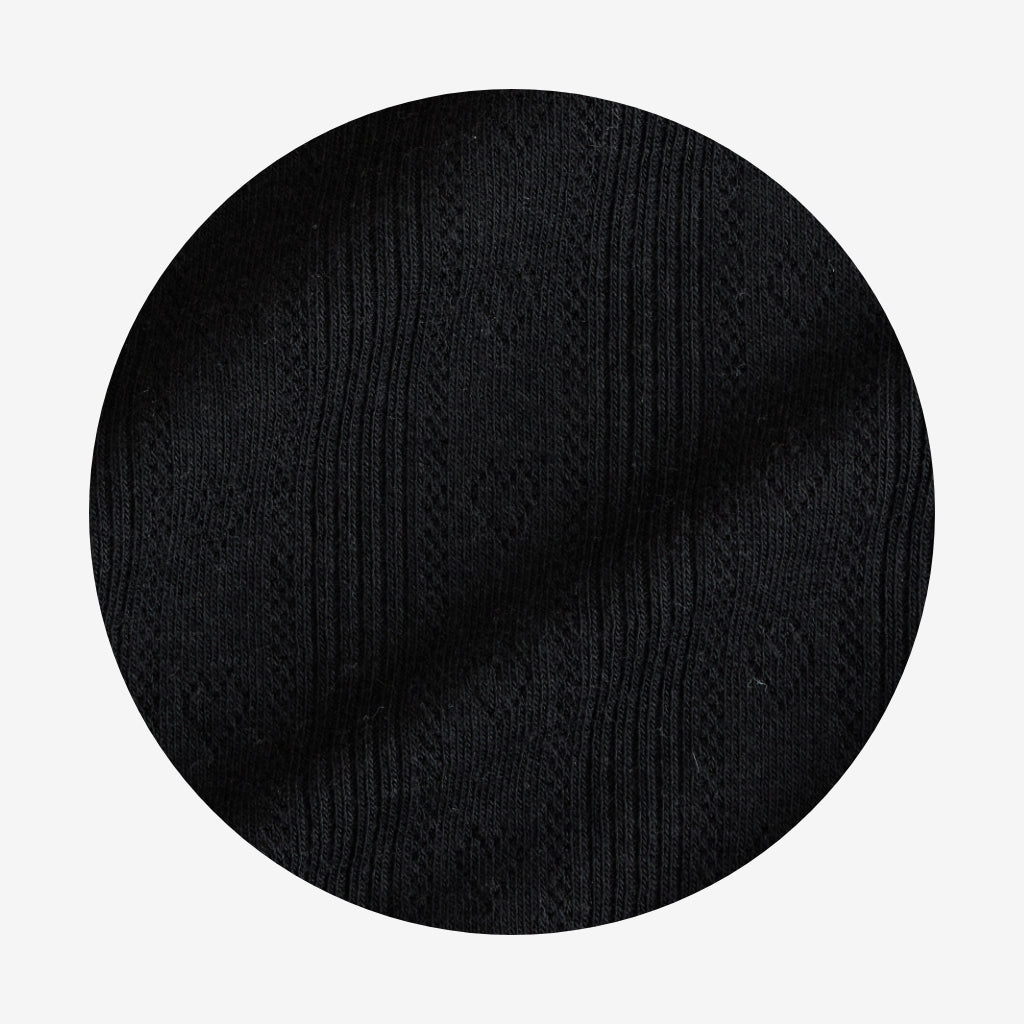 Black Pointelle Convertible One Piece