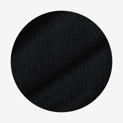 Black Pointelle Convertible One Piece