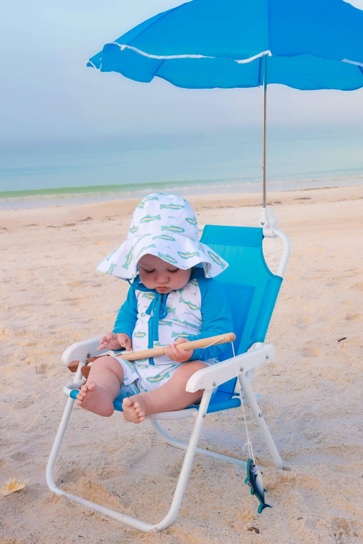 Long Sleeve Rash Guard Swim Romper Shortie | Tiny Trout