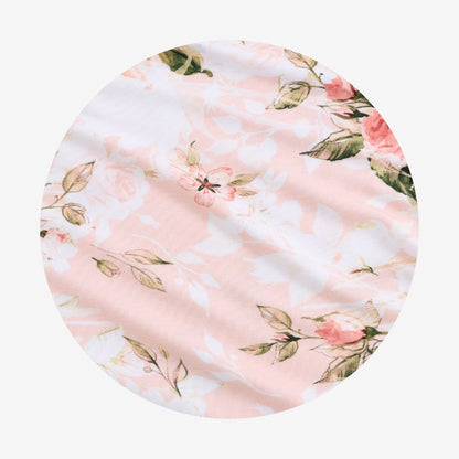 Vintage Pink Rose Ruffled Luxette Plush Patoo® Blanket