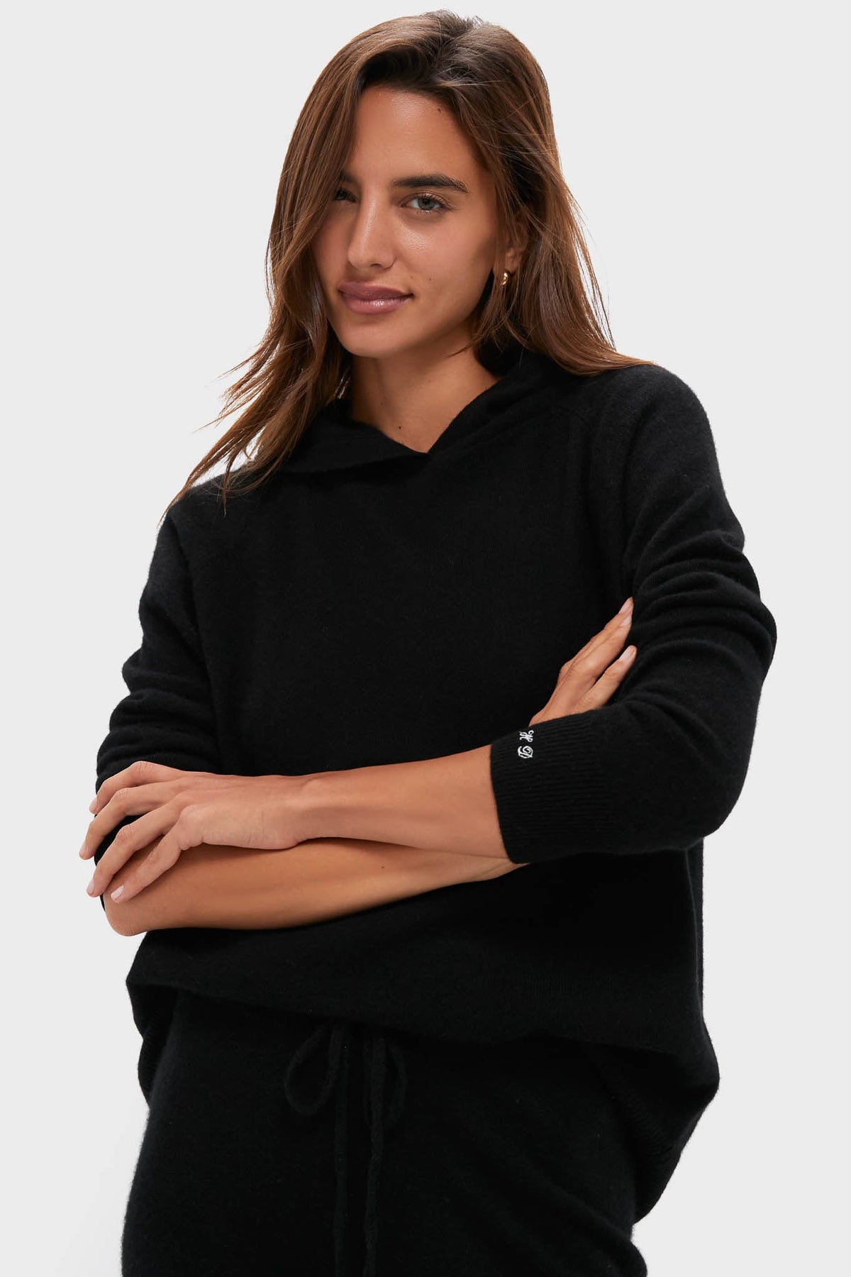 Black Cashmere Jane Hoodie