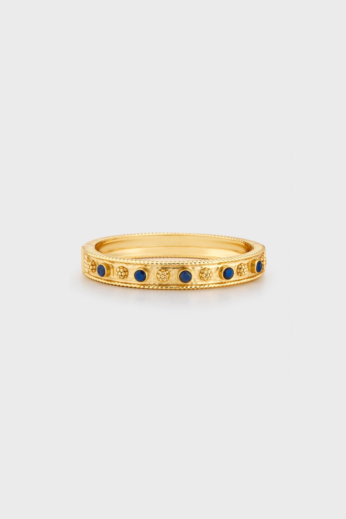 Blue Labradorite Berry Gem Classic Hinged Bangle