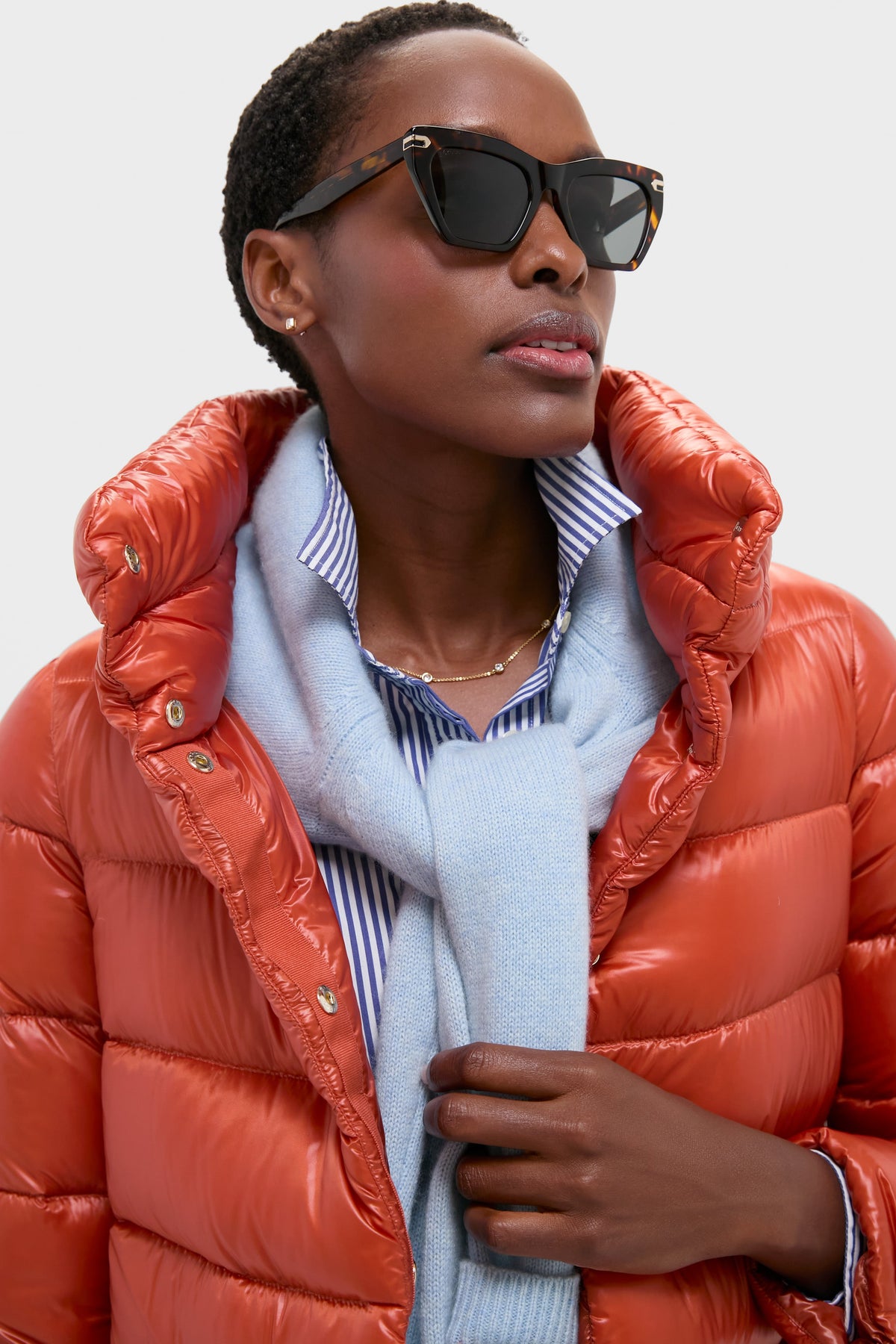 Arancione Nylon Ultralight Jacket