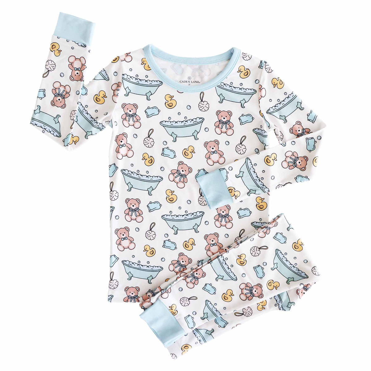 Bathtime Besties Two Piece Pajama Set | Blue