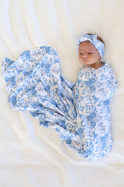 Betsy's Blooms Knit Large Bow Headwrap