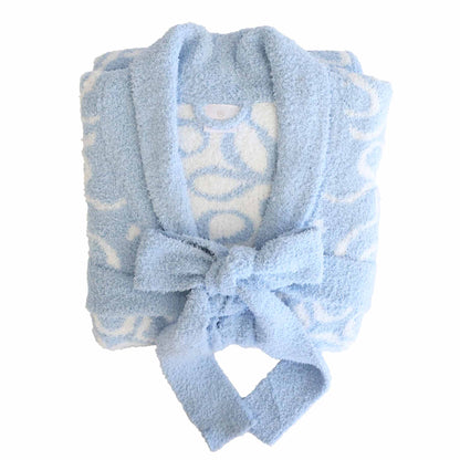 CuddleLane™ Adult Robe | Blue-tiful Bows