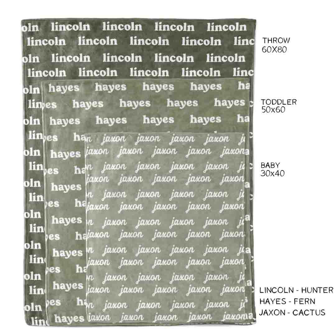 Personalized Color Blanket | Cactus