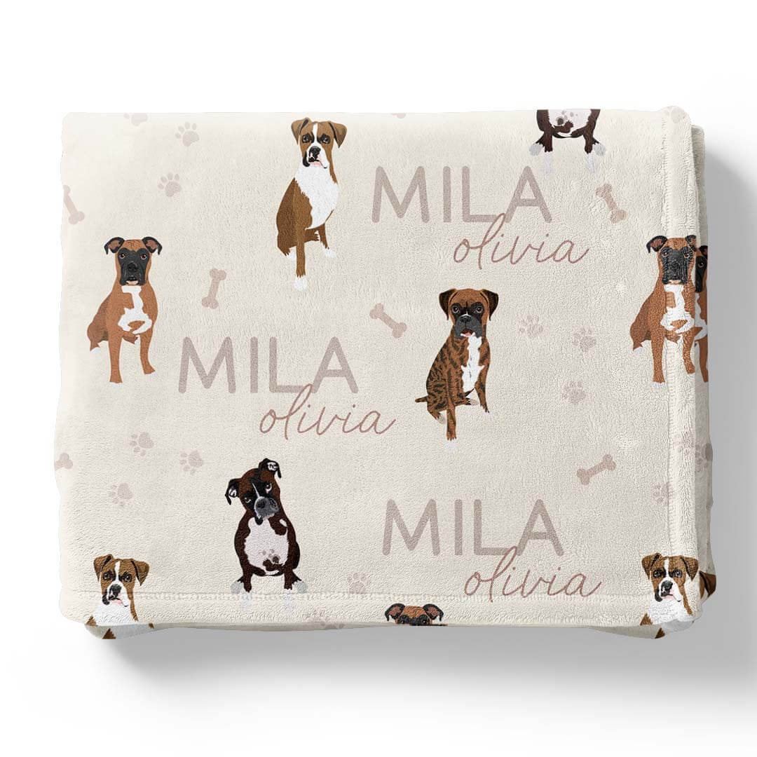 Personalized Kids Blankets | Dog Breeds - Part 1