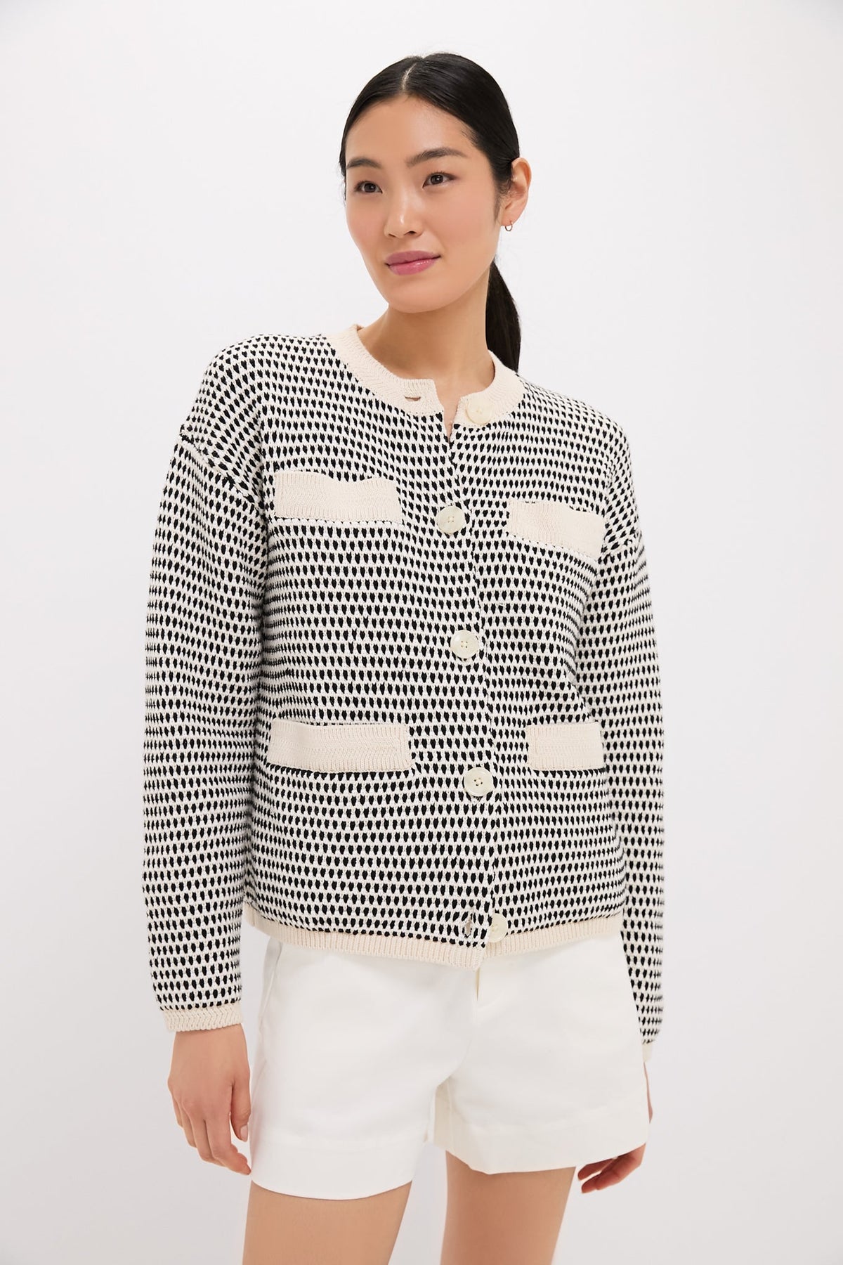 Birch Multi Stitch Tidewell Textured Knit Jacket