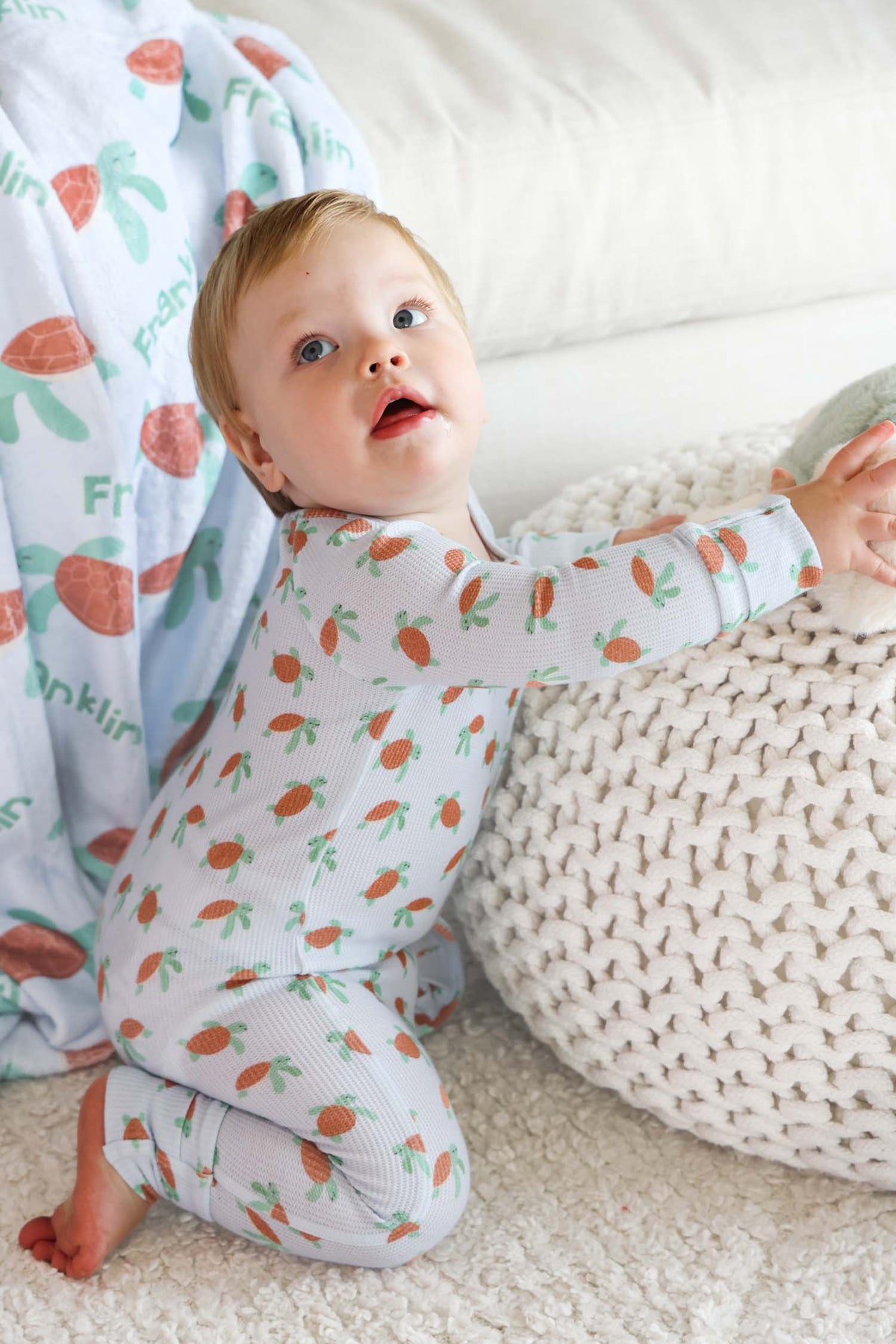 Bamboo Waffle Convertible Zip Romper | Coastal Cruisers