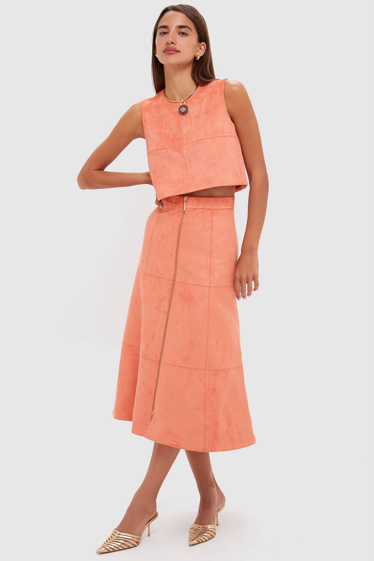 Amber Suede Marni Top