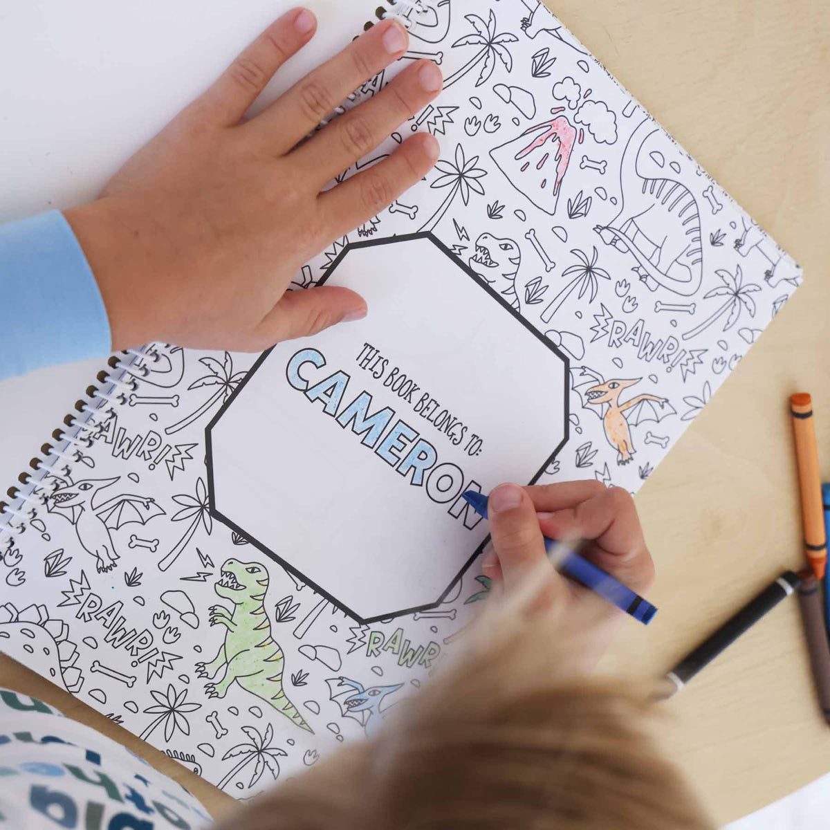 Personalized Coloring Book | Jurassic Playground