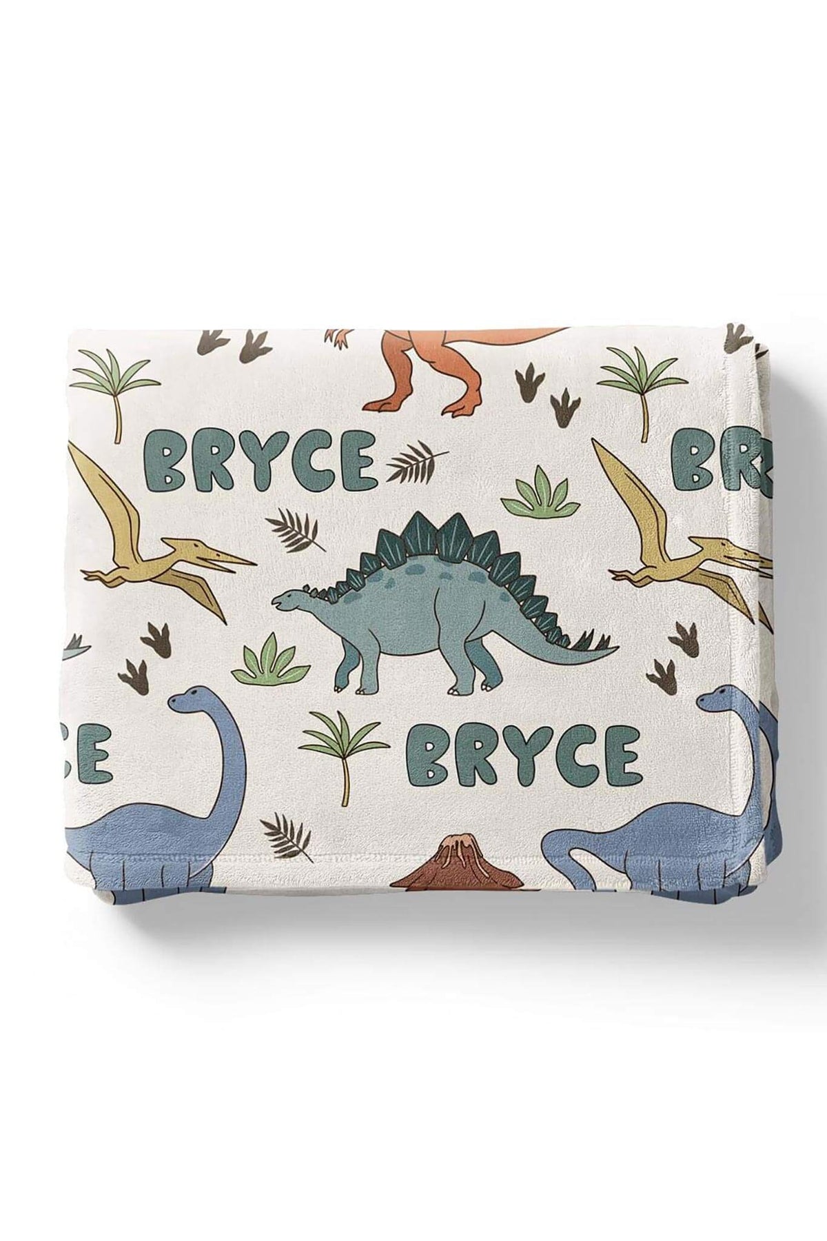 Dino Dude Personalized Kids Blanket